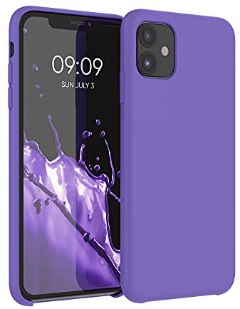 kwmobile Case Compatible with Apple iPhone 11 Case - TPU Silicone Phone Cover with Soft Finish - Hyacinth Purple