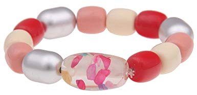 Leslii Damen-Armband XXL-Armreif Kugeln Kunststoff-Elemente Statement-Armband buntes Modeschmuck-Armband in Bunt