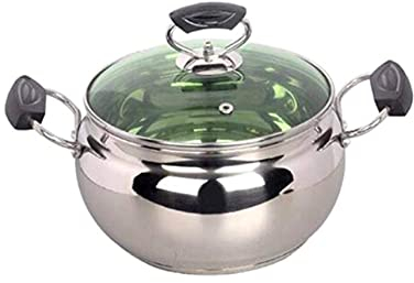 XBSXP Pots à Soupe en Acier Inoxydable Casserole à Lait Pot Ustensiles de Cuisine Complément Alimentaire Pot Double chaudière Casserole de Fond Cuisine antiadhésive