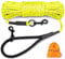 Joytale Reflektierend Schleppleine für Hunde, 15m Hundeleine mit Gepolsterten Griff und 2 Karabinerhaken, Nylon Lange Seil Trainingsleine für Welpen, Kleine Hunde, Neon Gelb