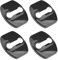 eMagTech 4x Car Door Lock Cover Protector Guard Latch Cap Sticker Buckle Anti-Corrosion Automotive Interior Compatible with XCeed GT Niro Stonic Sportage Black Titanium