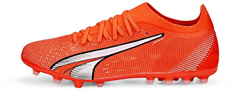 PUMA Herren Match MG Fussballschuh, Ultra ORANGE White-Blue Glimmer, 42 EU