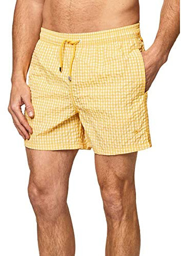 HACKETT LONDON Herren Gingham Badehose, Mango, L