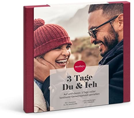 mydays Geschenkbox 3 Tage Du & Ich, traumhafte Unterkünfte an 80 Standorten, Reise-Gutschein für 2 Personen