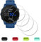 iDaPro [4Pcs Protection d'Ecran pour Garmin Forerunner 255/255 Music 46mm+[4Pcs] Bouchons anti-poussière silicone,Verre Trempé,Dureté 9H,Anti-rayure,Sans Bulle,Anti-empreinte,Installation Facile