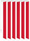 ERSATZLAMELLEN 8 FARBEN 250 CM LANG INDIVIDUELL KÜRZBAR AUSTAUSCHLAMELLEN LAMELLENVORHANG (Rot, 10er Set)