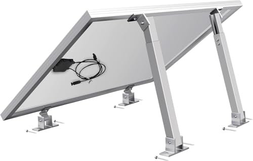 Lot de 2 supports de panneau solaire, angle réglable, support de panneau solaire, supports réglables pour panneaux solaires pour camping-car, bateau(ALu)