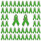 WANDIC Broche Ruban Vert Citron, 50 pièces 1.18 * 0.7 Pouces Argent Dos Sensibilisation à la Santé Épinglette Ruban Vert Broche Santé Mentale Épingles Émail Bijoux Épingles pour la Décoration