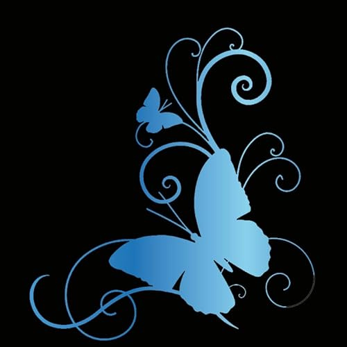 5 Stück Schmetterlinge Autotattoos Selbstklebend Motorhaube Aufkleber Auto Aufkleber Wandtattoos DIY Wandkunst Handwerk Wassdichte PVC Lustige Aufkleber für Motorrad Laptop Fahrrad 15.2cm*16.6cm