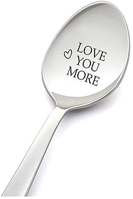 Regalo di compleanno di Natale per coppie, amici, ti amo più, regalo per nonno, figlia, anniversario, San Valentino, regalo per fidanzata, fidanzato, marito, gelato, cucchiaini