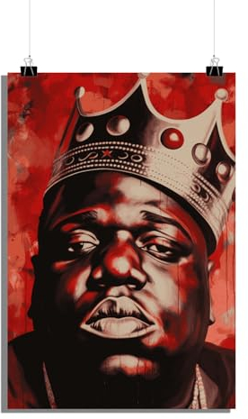 25 Artstreet Biggie Smallzposter | Hip-Hop Legende | Rap Promi Porträt | Rap Musik Wand-Kunst | Hip-Hop Kunstwerk (50x70)