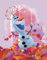 BERONAGE Disney Frozen 2 Kinder-Zimmer-Teppich Olaf 100 cm x 133 cm rutschhemmend lärmhemmend Kinderteppich Spiel-Teppich Spielunterlage Mädchen-Teppich Anna ELSA Olaf Sven Kristoff Arendelle Nokk