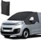 Frontscheibe Wrap Cover Ersatz für Citroen Jumpy 2016-2023, Sonnenschutz Frontscheibenabdeckung Reisemobil Ersatz für Opel Vivaro 2019-2023, 600D Wasserdichtes Schnee EIS Frost Staub Sonne