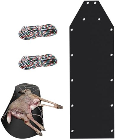 Deer Drag Sled, Heavy Duty Dead Sled Deer Drag, Purpose Utility Sled with Deer Drag Straps, Dog Sled Game Hauler Schlitten für Schleppen Hirsch Jagd Brennholz Jagd Zubehör