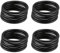 Bcowtte 20 Stk Schwarz Nitril Gummi O Ring Acrylnitril Butadien Dichtung Tuelle 50mm x 4mm