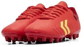hummel - HATTRICK MG LC JR, Fussballschuhe (Rot, EU Schuhgrößensystem, Jugendliche, Numerisch, M, 38)