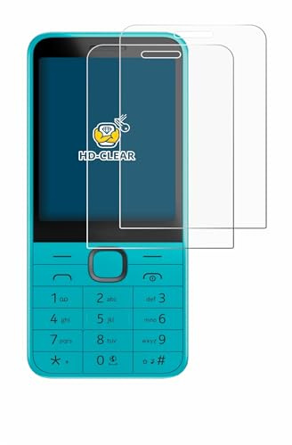 BROTECT Schutzfolie für Nokia 235 4G (2024) | 2 Stück Transparenter Displayschutz Made in Germany Klare Displayschutz-Folie Clear Einfache Montage Case-Friendly