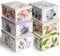 Lavatelli Set mit 6 Aufbewahrungsboxen Kleiderschrank aus Karton mit verschiedenen Blumenmustern für Kleidung, Wäsche, Wechsel der Jahreszeiten, Kinderzimmer, Geschenkbox, Organizer, 39 x 50 x 24 cm