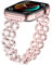 SMYAOSI Brillant Bracelet en Métal pour Huawei Watch Fit 3 Bracelets, Femmes Brillant Métal Bracelet de réglable en acier inoxydable pour Huawei Watch Fit 3 Smart Watch Band (Rose)