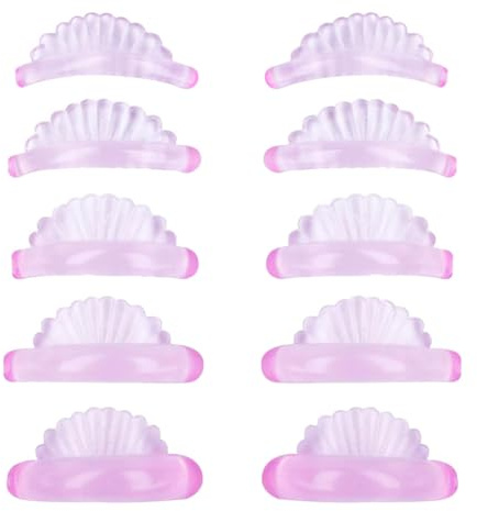 Eyelash Perming Pads - Seashells Design Lashes Makeup Tools, Self-Adhesive Lash Lift Tool With Seashells Design | Eyelash Perming Curler Shield Pads, Lash Lifting Pads, Lashes Makeup Tools, Reusable S
