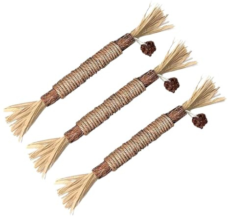 Kezvmhy Silvervine Kaustab, Hunde-Pfeffer-Kauspielzeug für Katzen – Silvervine Stick Indoor-Katzenspielzeug | Kätzchen-Leckerlis, Hunde-Pfeffer-Spielzeug, natürliches Material
