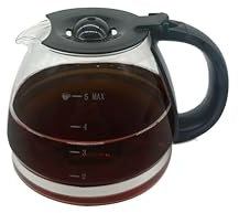 5 Cup Coffee Pot Replacement Carafe, Compatible with Mr Coffee BVMC-PC05BL2, BVMC-SC05BL, Goumia 5cups coffee machine. (Fit Mr coffee)