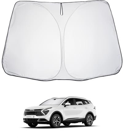 LUWU Parasol Coche Compatible con Kia Sportage NQ5 2022-2024 2025 Plegable Protección Solar para Parabrisas con Protección Solar y Aislamiento Térmico Protección UVSportage 2025 Accesorios