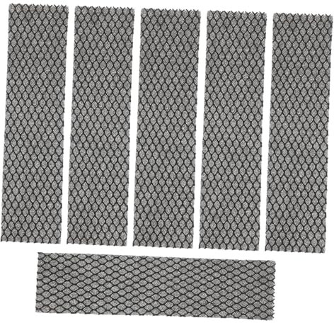 DOITOOL 6 Piezas Filtro De Aire Acondicionado De Algodón Filtro De Repuesto Raspador De Puntas Válvula De Flotador Del Tanque De Agua Filtro De Algodón Transpirable Colador Black