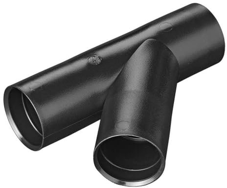 Multibros Tuyau d'égout en Y - Diamètre : 28 mm - Raccord en plastique PE pour tuyaux d'égout enfichables - Convient pour système de tuyaux d'égout - 100 % étanche - Sans collage ni soudure