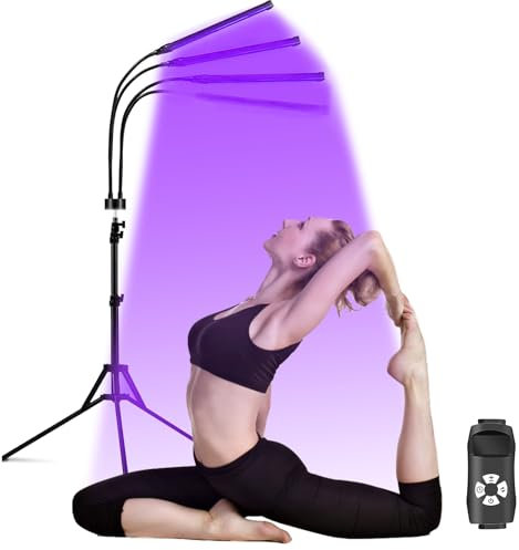 54w Tanning Lamps for Home, Face Tanning Lamp, Sunbeds for Home Tanning, Multi Head Tanning Lamp, 420 Led Chips,Lamp Holder with Tripod and (360 ° Rotatable) for Wheat Skin, Body, Face, and Home