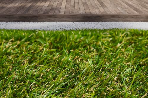 andiamo Kunstrasen Samos - Rasenteppich Outdoor - Outdoorteppich wetterfest für Balkon oder Terasse - Kunstrasenteppich Balkon Bodenbelag - Grün 200 x 500 cm