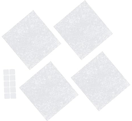 STOBOK 4pcs Range Hood Oil Filter Paper Kitchen Oil-proof Non-woven Fabric 43x45cm Grease Absorption Sticker for Home Cooking