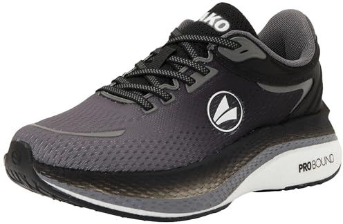 JAKO Unisex J-cm Usain Trainingsschuh, Jet Black/Steel Grey, 44 EU
