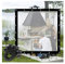 Tenda in tela trasparente resistente e impermeabile per esterni, copertura laterale per pergola, giardino, campeggio, capanno per fiori (4 x 5 m)