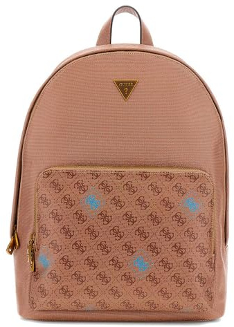 GUESS sac à dos de loisirs pour ordinateur portable Milano Backpack Beige/Blue brun