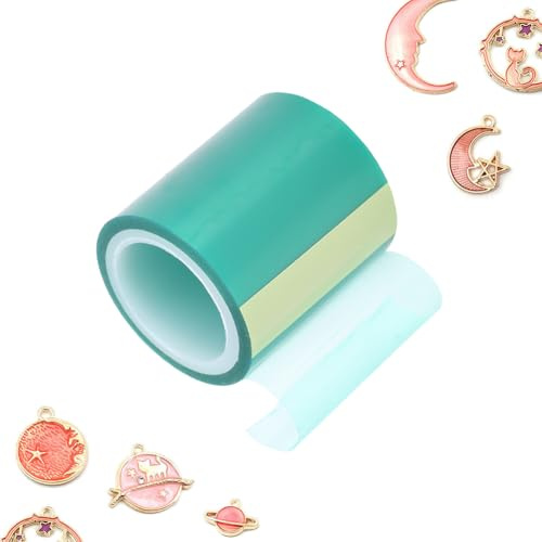 Msiud Nahtloses Bastel Papierband klebrig Epoxidharz DIY Metallanhänger | Rückstandslos ablösbar reißfest hitzebeständig flexibel formbar ideal für Harz und Metallbastelprojekte
