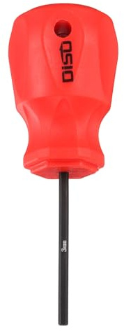 sourcing map Small Hex Screwdriver 3mm 105mm Length S2 Steel Magnetic Head Metric Mini Flat Head Hexagon Screw Driver with Non-Slip Handle for Tight Spaces Hand Tools, Black