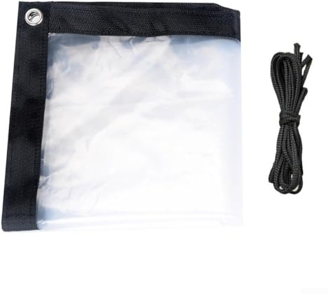 Invernadero de polietileno transparente para cultivo de plantas en bajas temperaturas, resistente al viento, impermeable y térmicamente protectora, estructura exterior (2 x 1 m)