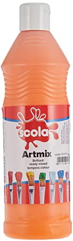 Scola Orange 600ml Artmix Ready Mixed Paint