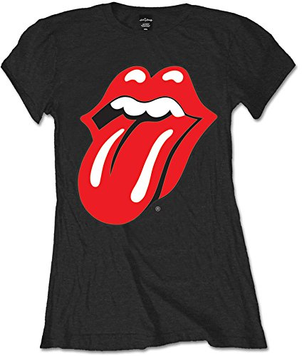 T-Shirt # L Ladies Black # Classic Tongue