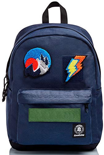 Invicta Zaino Carlson Patch, Scuola e Tempo Libero, Tasca Porta Pc