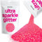 Hemway Ultra Sparkle Glitter - Fluorescent Pink | Fine Metallic Flakes for Resin & Epoxy Crafts | Supplies for Tumblers, Festival, Hair, Face, Body, Eye & Nail Art Decoration | 100 g