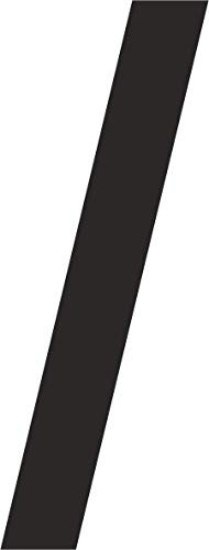 In-outdoorshop Numero civico in vetro acrilico/PMMA, spessore 3 mm, distanziatori nascosti, resistente ai raggi UV/alle intemperie, altezza cifre circa 20 cm, nero lucido (obliquo/Schrägstrich)