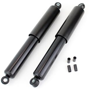 Stoßdämpfer Set 340mm, Federbein mit schwarzer Hülse, Montage hinten, Simson S50, S51, S70, S53, S83, KR50, KR51, SR4-1, SR4-3, SR4-4, Spatz, Habicht, Sperber, Schwalbe