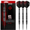 Harrows magnum reloaded dartpfeile, 97 % wolfram, mit stahlspitze, 21 g, schwarz und silber