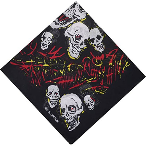 Bandana Halstuch Biker Nikki Tuch Schal Kopftuch Baumwolle Mundschutz Piratentuch (11)