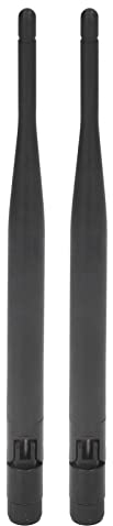 Fafeicy 2 Stück Omnidirektionale Antenne, GSM GPRS 2G 3G LTE 4G Vollbandantenne, Faltbare 5DBI Stabantenne mit Hoher Verstärkung, für LoT-Gateways, Drahtlose Überwachung, Roboter
