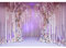 Aoihrraan 3x2,5m Mariage Cérémonie Toile de Fond Romantique Rose Fleur Gland Voûte Porte Rideaux Photographie Fond Journée Nuptiale Douche Saint-Valentin Parti Couple Amant Portrait Photo Prop