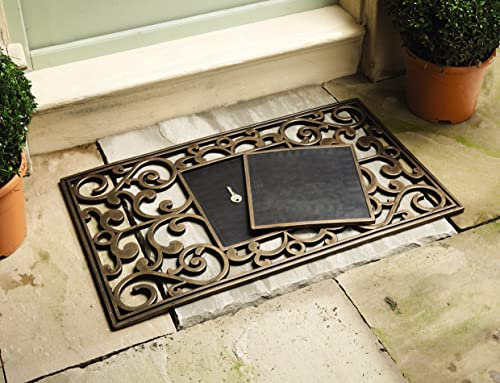 Key Hider Door Mat Diversion Safe - 74 x 44cm Doormat with Secret Hidden Compartment for Spare Keys - Front Door Home Entrance Greeting Mat