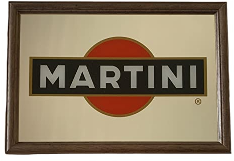 Martini Logo Großer Spiegel | Pub, Barspiegel